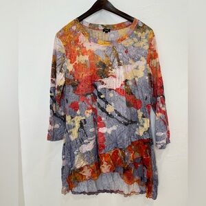 Shana Multicolor Abstract Top Art to wear M/M